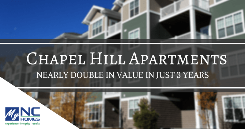 Chapel Hill apartment values double in three years